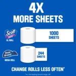 Scott 1000 Toilet Paper 1,000 sheets/roll, 45 rolls - Image 3