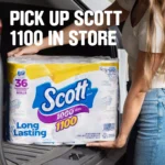 Scott 1100 1-Ply Toilet Paper 36 rolls, 1100 sheets/roll - Image 4